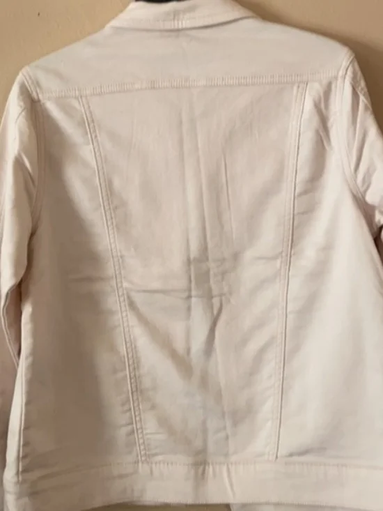 NWOT Buffalo David Bitton Cotton Women's Cream/Off-White Jacket Size L Stretchy - Picture 2 of 13